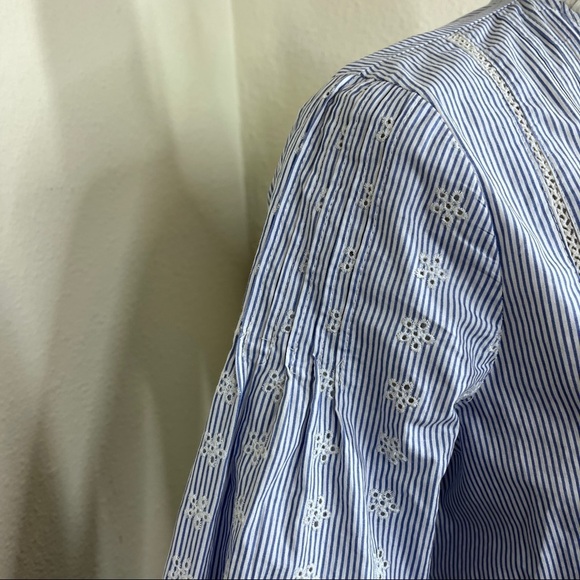 Zara Woman long sleeve pinstripe button down blouse - Picture 3 of 10